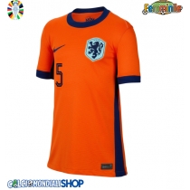 Maglie da calcio Olanda Nathan Ake #5 Prima Maglia Femminile Europei 2024 Manica Corta